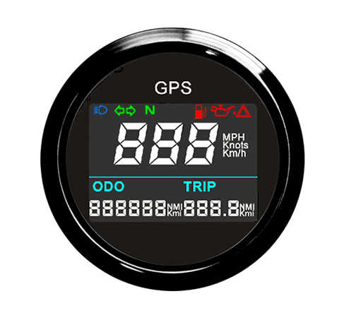 52mm (2 1/16") Digital LCD GPS Speedometer-Tenet Auto Electronics Limited-Dedicated Instruments and Sensors