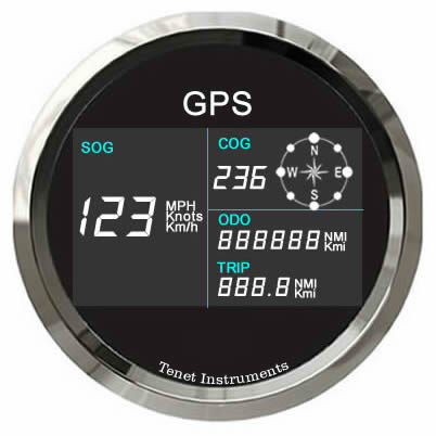 New 85mm LCD GPS Speedometer